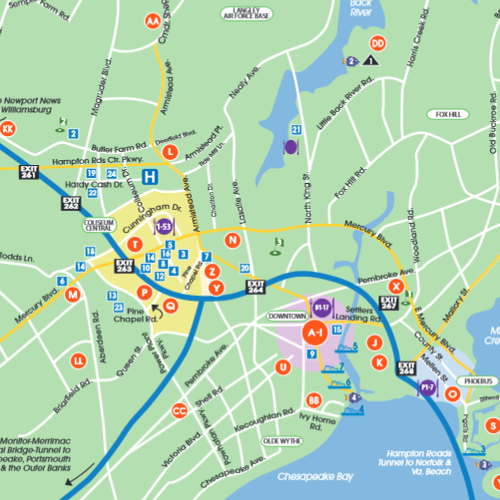 Downtown Hampton Routes